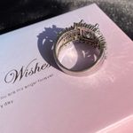 Sterling Silver 🩶 Vintage Size 8 925 S925 Stamped Crystal Ring🩶 Photo 4