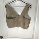 L’Academie The Rochelle Crop Top in Beige NWT Size Large Photo 1