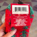 Bugaboo Snugadoo Red and Green Fuzzy Christmas Tree Socks Photo 2