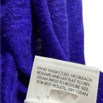 Eileen Fisher ✨  Short Open Cardigan Sweater - Linen Cotton Blue/Purple - L ✨🌿 Photo 4