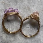 Purple And Light Pink Wire Rings Photo 0