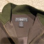 Norton Studio Zip Up Business Suit Jacket Green Size 12P Photo 6