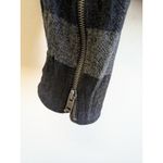 American Eagle  Women's Moto Jacket Plaid Wool Blend Asymmetrical Zip Coat Sz XL Photo 1