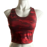 Athleta Elation Red Camouflage Ultimate Print Sports Bra Top Photo 0