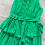 Badgley Mischka Green Chiffon Gown Photo 7