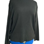 FREE ASSEMBLY Boxy Cropped Sweater Black Women’s Large Black Photo 0
