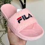 FILA Fuzzy Slide Sandals Pink Sz 10 Photo 6