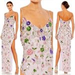 Mac Duggal  10893 Purple Embellished Lace Sleeveless V Gown white multi 6 CL1 Photo 8