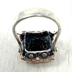 Sterling Silver 14K, , Smokey quartz statement ring, ~size 7 Photo 9