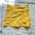 Roma Studio Yellow Mini Skort with Pockets Size Small Photo 7