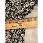 Levi's  Puff Sleeve Tie Front Crop Blouse Floral Black Women's Size Medium Photo 8