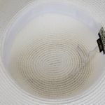 Sun n Sand Womens Sun Hat White Green Tie Dye Ribbon Trim Wide Brim Beach Summer Photo 31