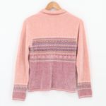 Vtg KIKIT Maurice Sasson Pink Quarter Zip Polo Sweater Womens Preppy Size M Size M Photo 1