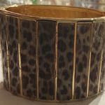 Cheetah Cuff Bracelet, Leopard Cuff Bracelet, Portugal Jewelry, Brown Photo 3