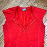Athleta  | Pacifica UPF Tank In Saffron Quarter Front Zip Top Size S Photo 7