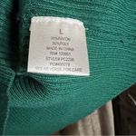 Pink Rose  Green Short Sleeve Turtleneck Tunic Sweater Size Large Photo 7