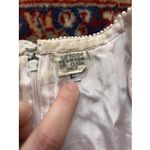 Laurence Kazar Vtg Lawrence Kazar Lace Maxi Dress Pink Beaded Sequin Cocktail Evening Large NYE Photo 4