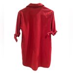 Lush Clothing Lush Red Linen/Cotton Blend Short Sleeve Dress Photo 1