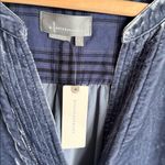 Anthropologie NEW Melody Velvet Tunic Dress Slate Blue Small Photo 6