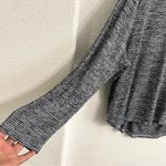 Athleta  Womens Shirt Blue White Stripe Breezy Long Sleeve Cut Out Plus Size 1X Photo 6