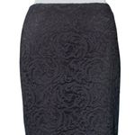 Cache  Black Stretch Lace Skirt New Body Shaping Lining Scallop Bottom $108 NWT Photo 3