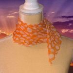 Cute orange and white scarf ,perfect bundle item Orange Photo 0
