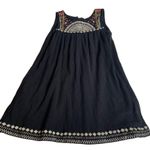 RIPCURL Embroidered‎ Black Large Tank Dress Sleeveless Photo 0