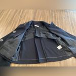 Akris Punto  LIGHTWEIGHT embellished collar metal button black wool blazer Jacket Photo 7