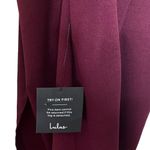 Lulus  So Flirty Burgundy One-Shoulder Cutout Asymmetrical Dress Women's Size XS Photo 9