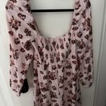 Aritzia Sunday Best Delilah Longsleeve Dress Pink Floral Photo 8