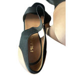 Prada  Iconic Retro Satin Sandals Shoes Slingback Peep Open Toe Pumps  Size 39 Photo 5