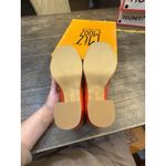 Miz Mooz Penni Red Leather Platform Heeled Loafer Womens 37 / US 6.5-7 Twee Photo 9