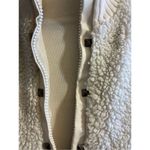 Bongo White Sherpa Fleece Vest Women’s Size Large (Runs Small) Zip Front Ribbed Photo 8
