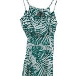 MINKPINK FEELING FRESH GREEN WHITE TROPICAL LEAF PRINT MINIDRESS S Photo 3