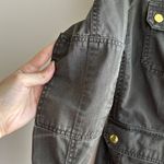 J.Crew Grey Relaxed Boyfriend Field Shirt Jacket, Size Small Petite Photo 8