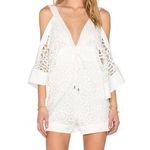 Alice McCALL  Keep Me There Romper Floral White Lace Bridal 6 Photo 0