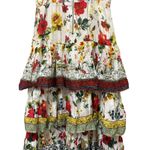 Alice + Olivia Valencia Floral Print Cotton Tiered Maxi Dress Size 0 Photo 7
