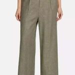 Ella Moss  linen blend green wide leg pants elastic waist size 3X A1 Photo 0