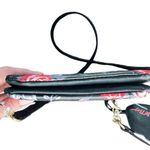 Betsey Johnson Luv  Black w/ Red & Pink Rose Crossbody Bag Purse Chain Strap Photo 8