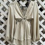 Princess Polly Satin Cut Out Romper Photo 0