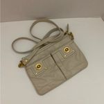 Marc by Marc Jacobs Cream Totally Turnlock Percy Crossbody Bag | Gold Hardware Photo 3