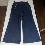 Kate Spade  ♠️ dark wash denim wide leg trouser size 4 Photo 0