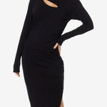 Sundry  4‎ (xl) Black Drape Cutout Dress CPM14 Photo 0