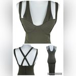 ASOS NWT  Olive Green Bodycon Strappy Dress  Size 2 Photo 1