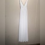 Pink Lily  all begins with love white maxi dress size S Photo 1