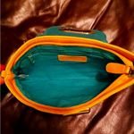 ALDO Green and Yellow Woven Clutch Photo 4