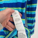Hollister Y2K  Striped Long Sleeve‎ Shirt Blue Green Cotton Modal Top Size Small Photo 5