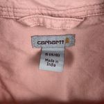 Carhartt women’s small pink button down long sleeve shirt Photo 2