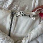 Alice + Olivia NEW NWT  Valli Cutout Sequined Cami Maxi Dress In Off White Photo 9