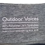 Outdoor Voices Dipped 7/8 Tri Tone Black Gray Leggings NWOT XS Photo 4